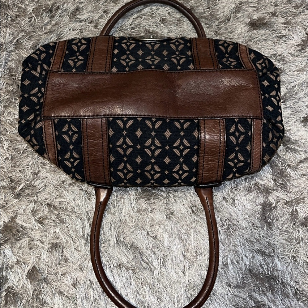 Black & Brown Matching Fossil Brand Purse & Wallet Set - Picture 5 of 8